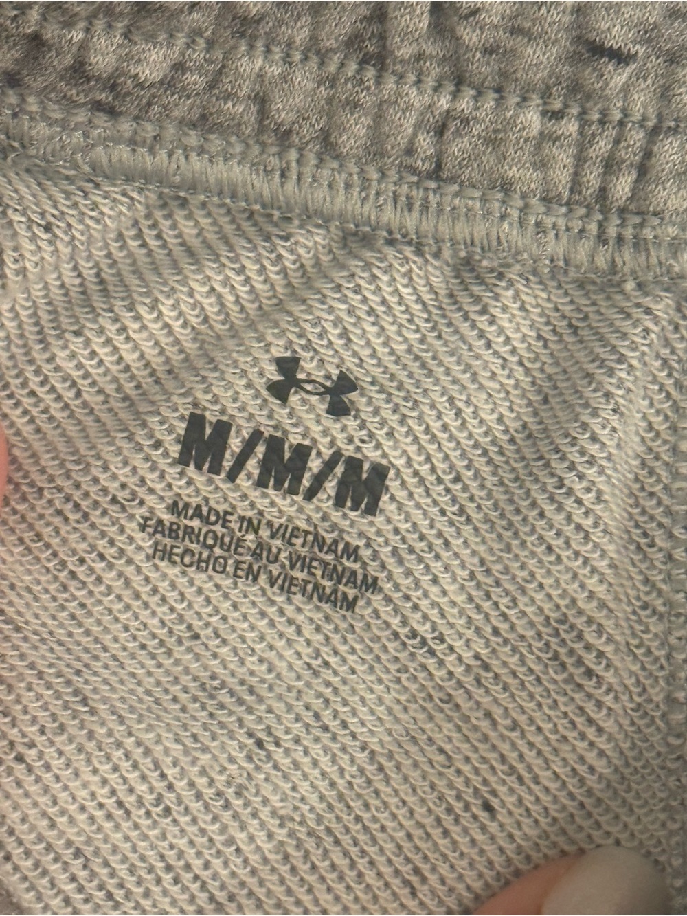 Under Armour Men's Heather Gray Athletic Knit Shorts - Picture 3 of 4